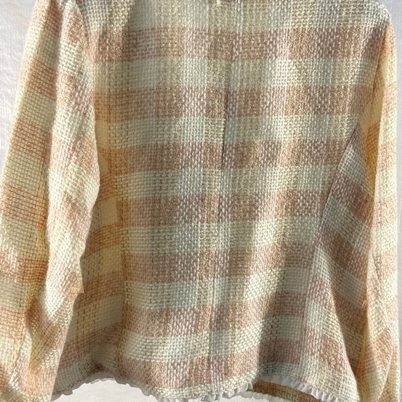 Hannah White and Pink Blazer with Textured Finish,Y2K,Vintage. - Picture 4 of 6